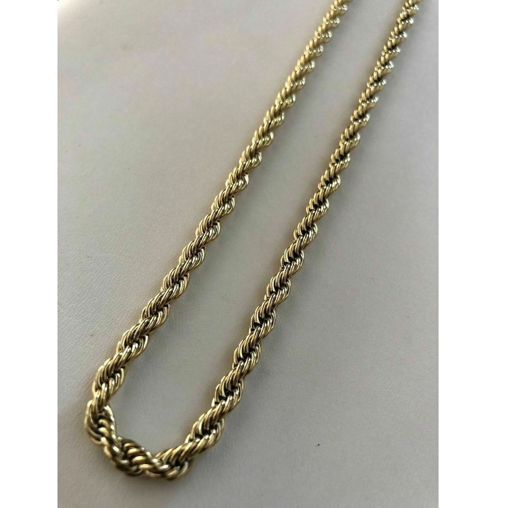 Harlembling 14k Gold Steel Thick 5mm Rope Chain